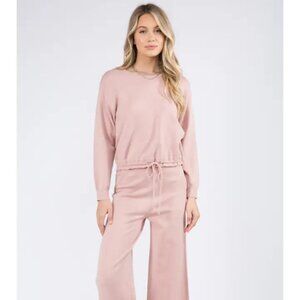 Brand New Sweater Top - Blush